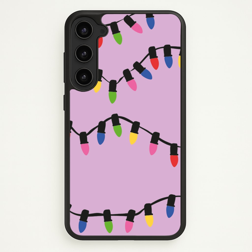 Pink Lights - Christmas Patterns - Christmas Patterns Phone Case for Galaxy S23
