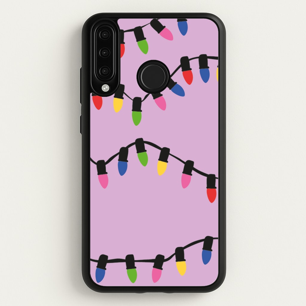 Pink Lights - Christmas Patterns - Christmas Patterns Phone Case for Huawei P30 Lite