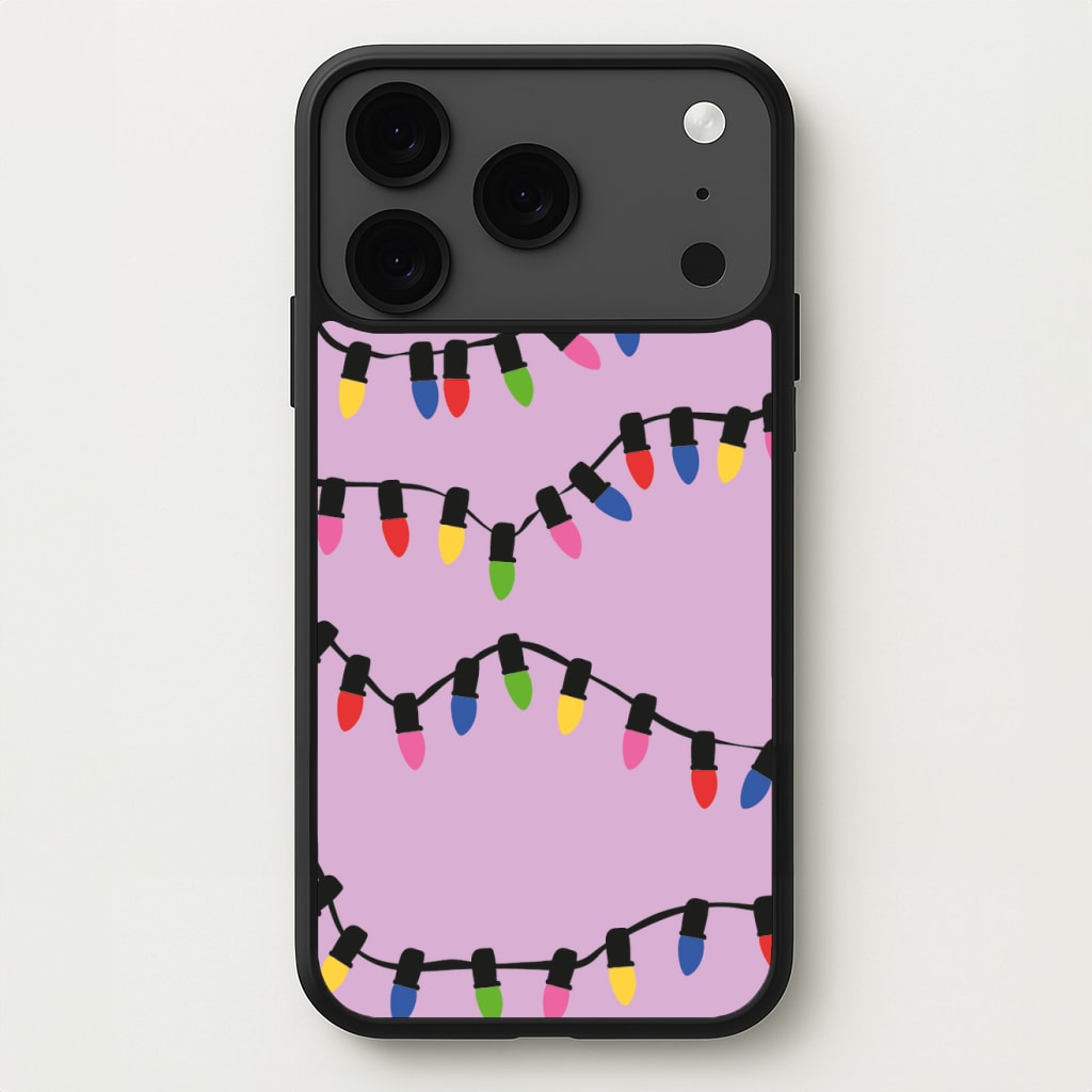 Pink Lights - Christmas Patterns Phone Case for iPhone 17 Pro