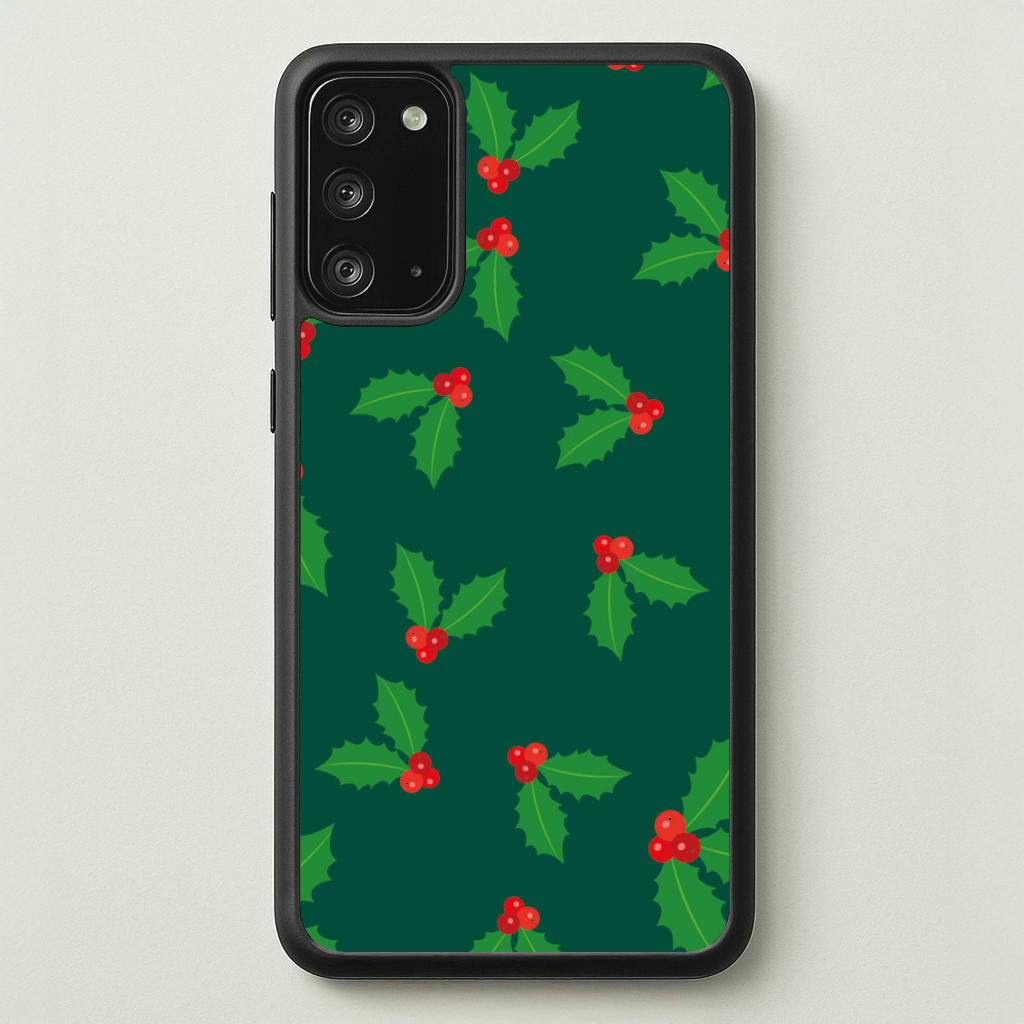 Holly - Christmas Patterns - Christmas Patterns Phone Case for Galaxy Note 20