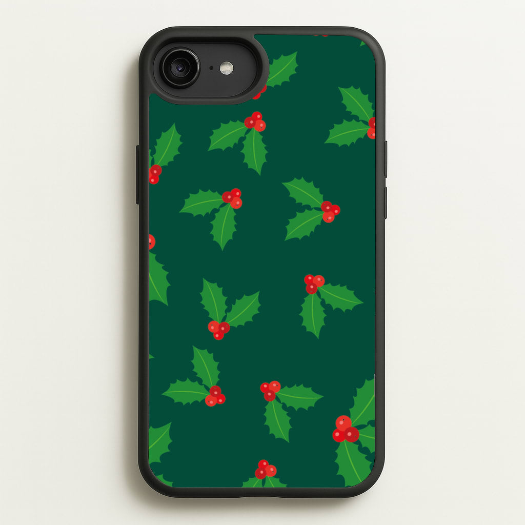 Holly - Christmas Patterns - Christmas Patterns Phone Case for iPhone 6 Plus / 7 Plus / 8 Plus