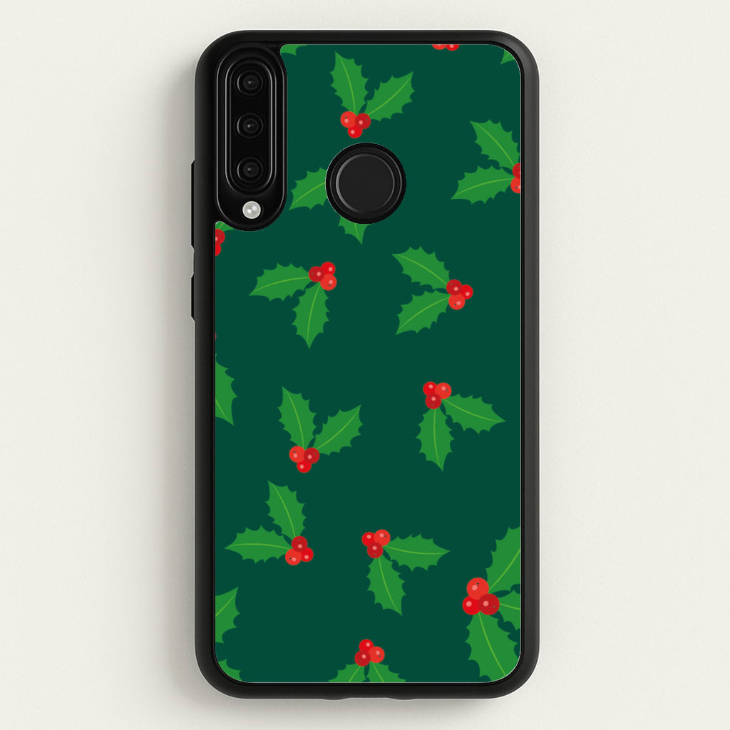 Holly - Christmas Patterns - Christmas Patterns Phone Case for Huawei P30 Lite