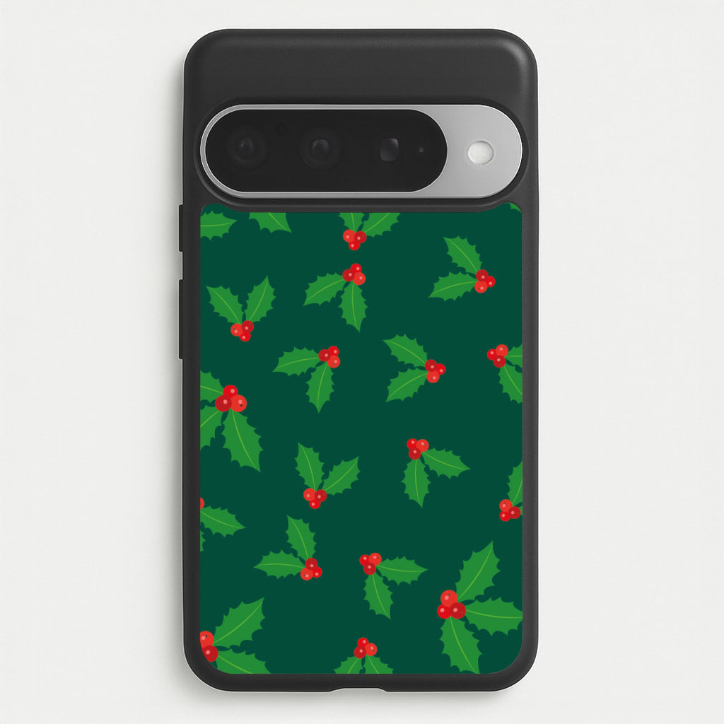Holly - Christmas Patterns Phone Case for Google Pixel 10 Pro XL