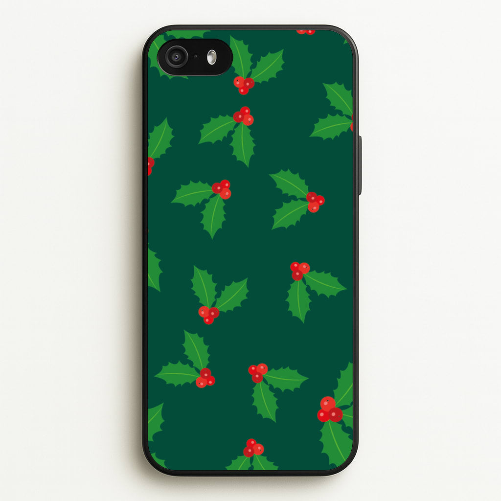 Holly - Christmas Patterns - Christmas Patterns Phone Case for iPhone 5 / 5s / SE 2016