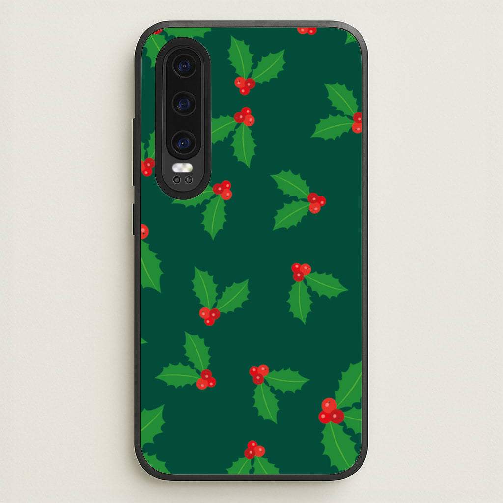Holly - Christmas Patterns - Christmas Patterns Phone Case for Huawei P30