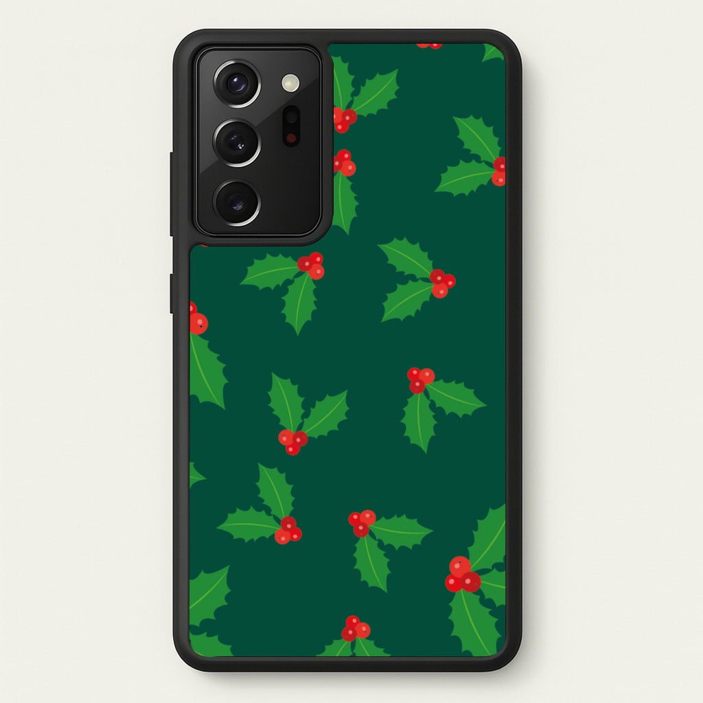 Holly - Christmas Patterns - Christmas Patterns Phone Case for Galaxy Note 20 Ultra