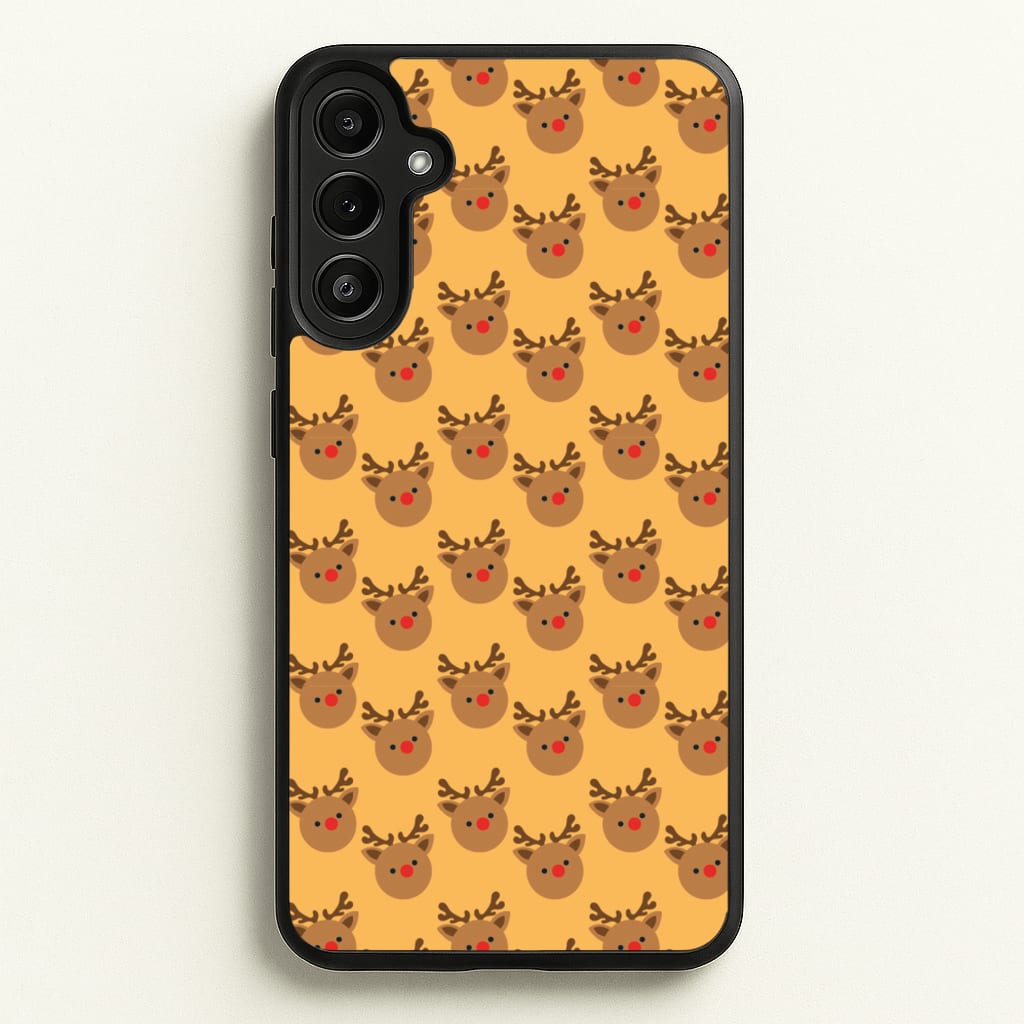 Rudolph Pattern - Christmas Patterns - Christmas Phone Case for Galaxy A36