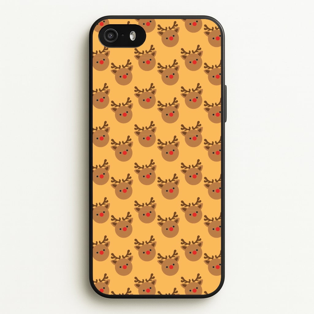 Rudolph Pattern - Christmas Patterns - Christmas Phone Case for iPhone 5 / 5s / SE 2016