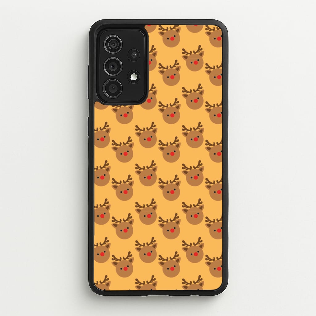 Rudolph Pattern - Christmas Patterns - Christmas Phone Case for Galaxy A52 / A52s