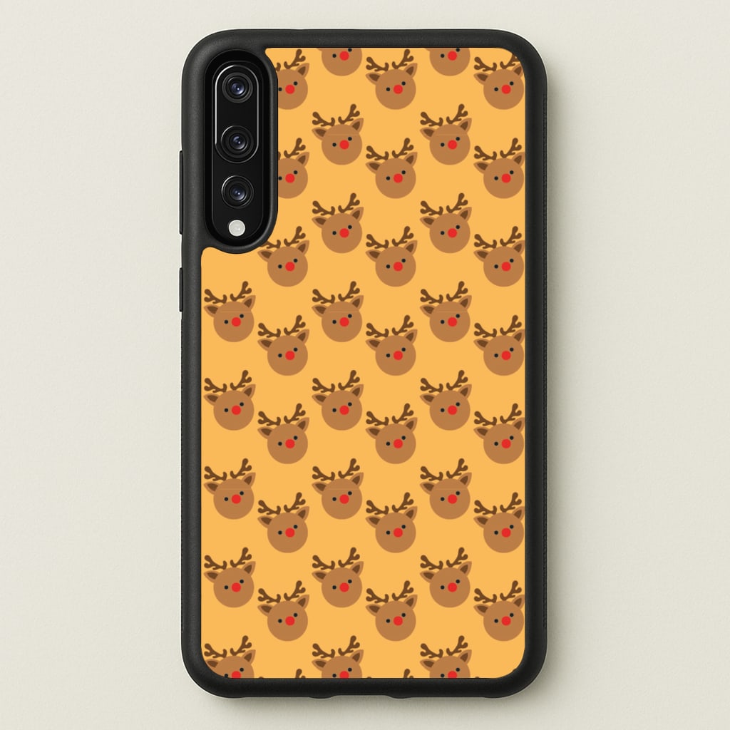 Rudolph Pattern - Christmas Patterns - Christmas Phone Case for Huawei P20 Pro