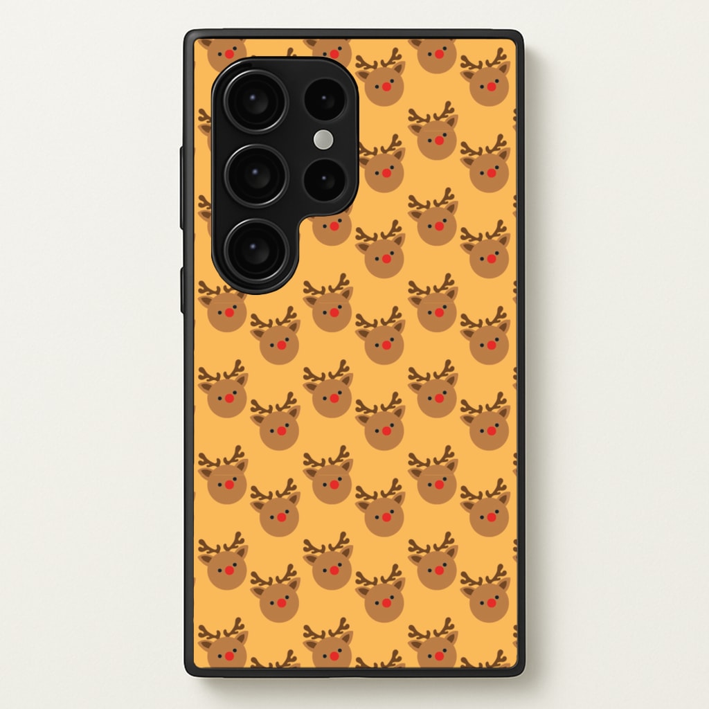 Rudolph Pattern - Christmas Patterns - Christmas Phone Case for Galaxy S24 Ultra