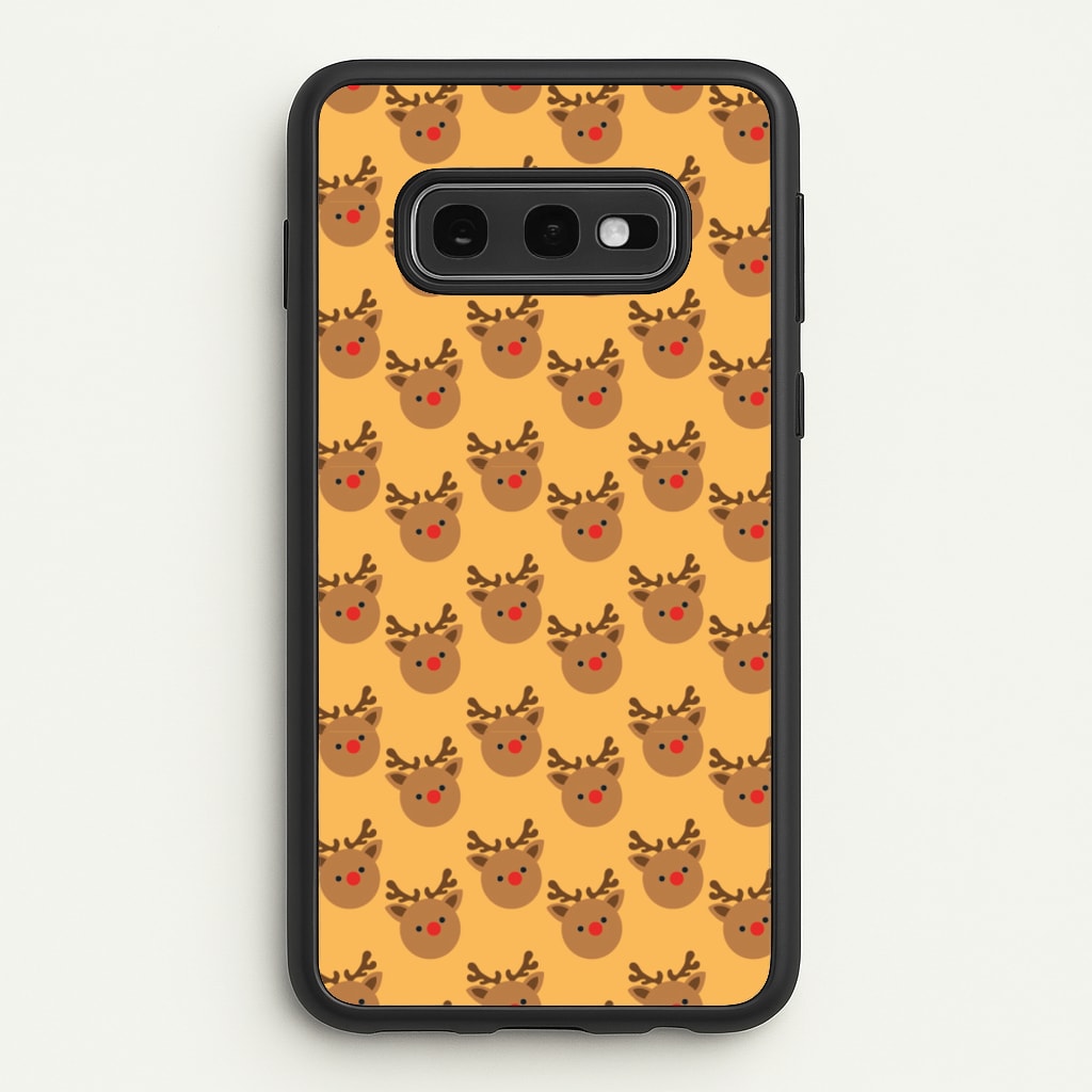 Rudolph Pattern - Christmas Patterns - Christmas Phone Case for Galaxy S10e