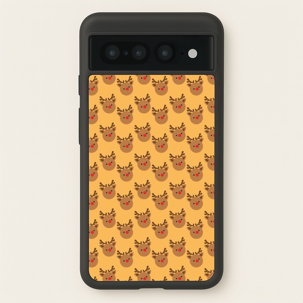 Rudolph Pattern - Christmas Patterns - Christmas Phone Case for Google Pixel 7 Pro