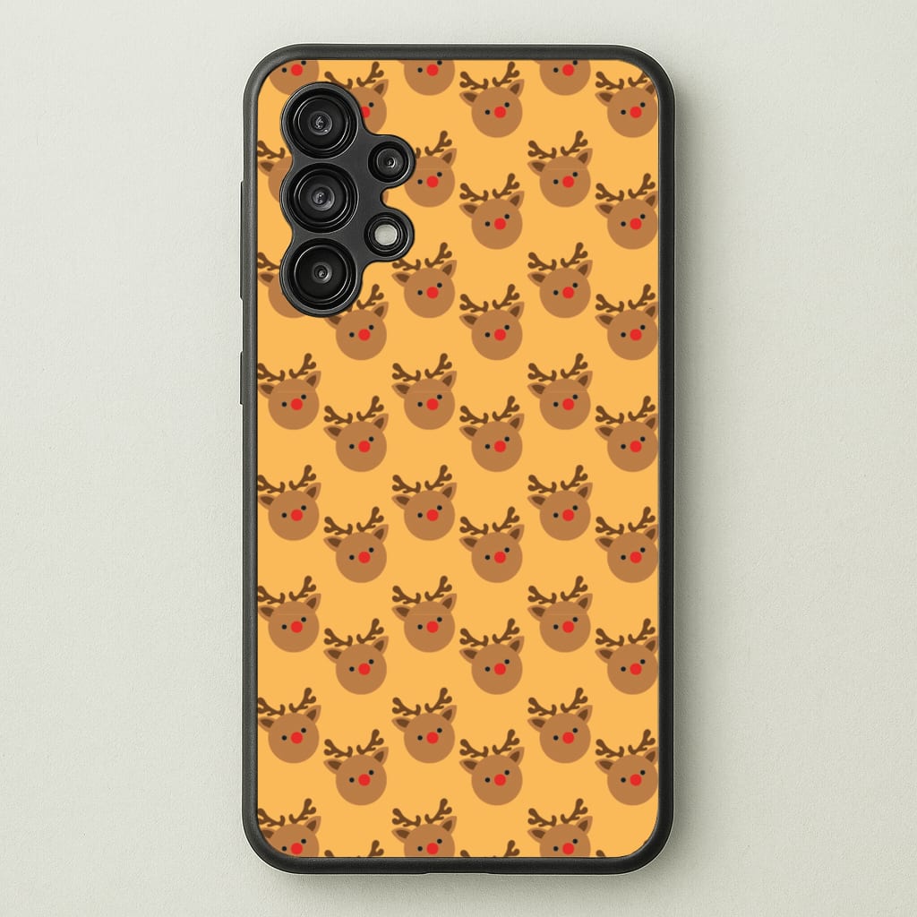 Rudolph Pattern - Christmas Patterns - Christmas Phone Case for Galaxy A13