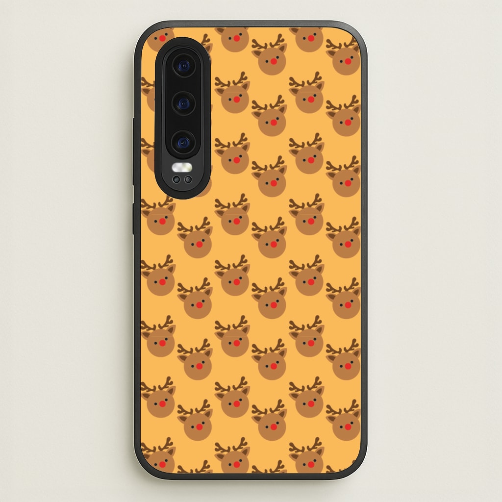 Rudolph Pattern - Christmas Patterns - Christmas Phone Case for Huawei P30