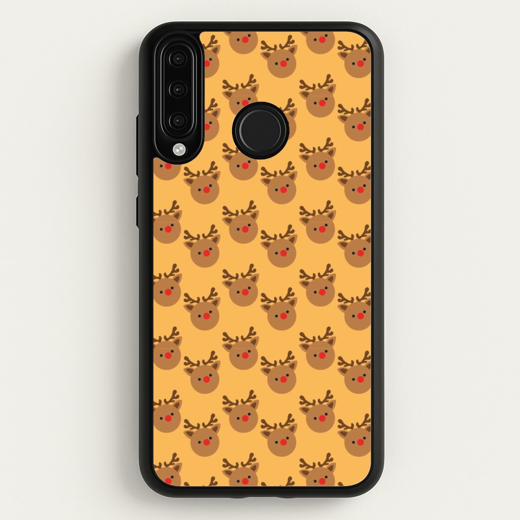 Rudolph Pattern - Christmas Patterns - Christmas Phone Case for Huawei P30 Lite