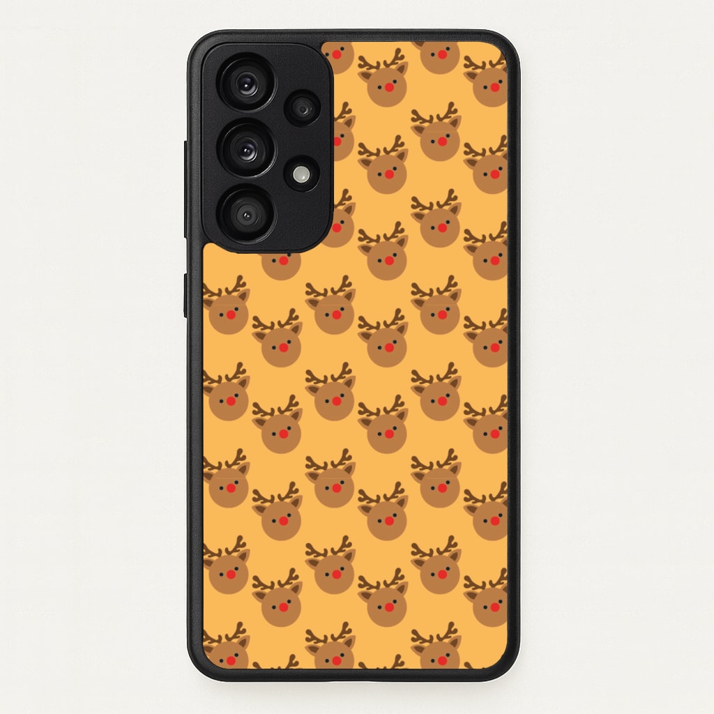 Rudolph Pattern - Christmas Patterns - Christmas Phone Case for Galaxy A33