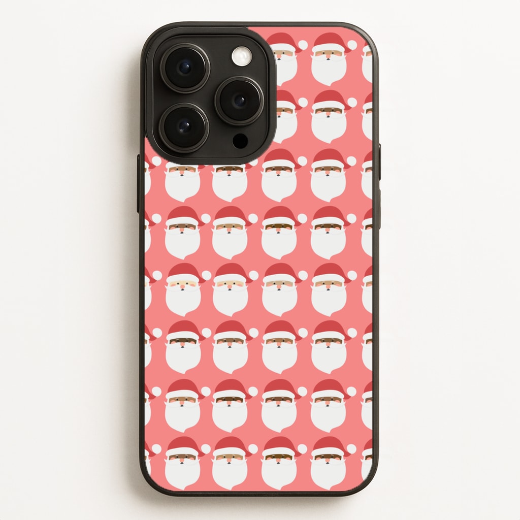 Santa Pattern - Christmas Patterns - Christmas Phone Case for iPhone 16 Pro Max