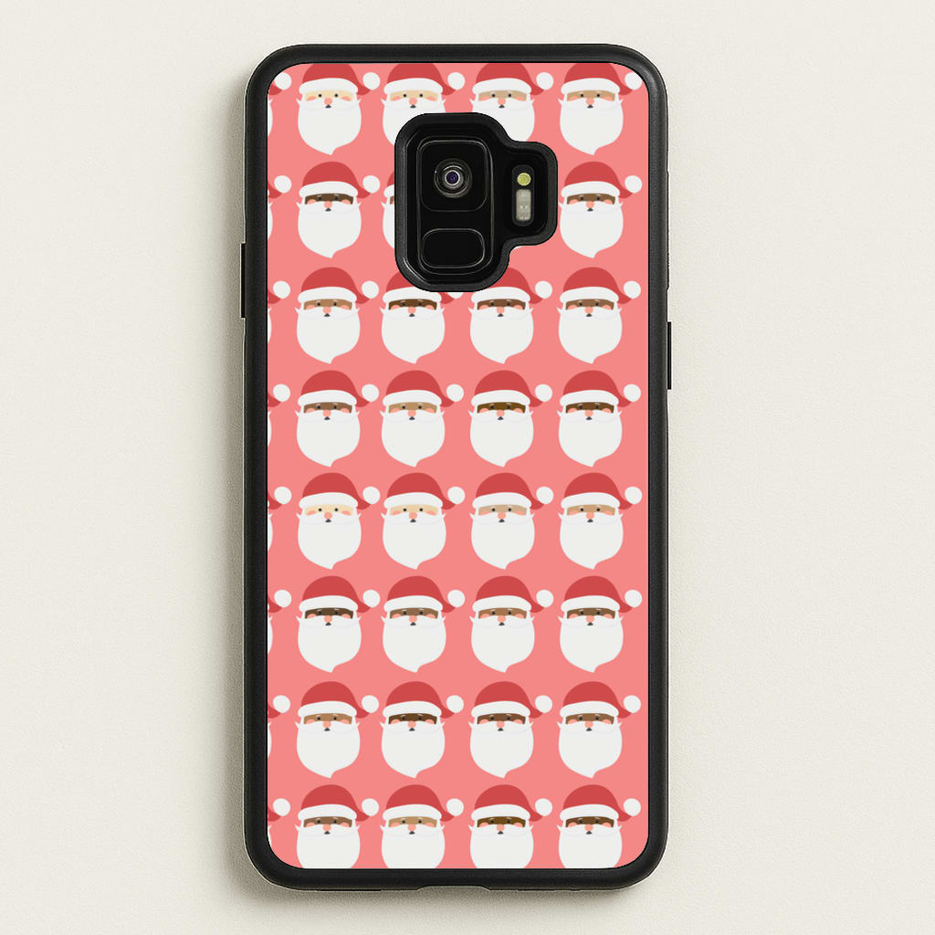 Santa Pattern - Christmas Patterns - Christmas Phone Case for Galaxy S9