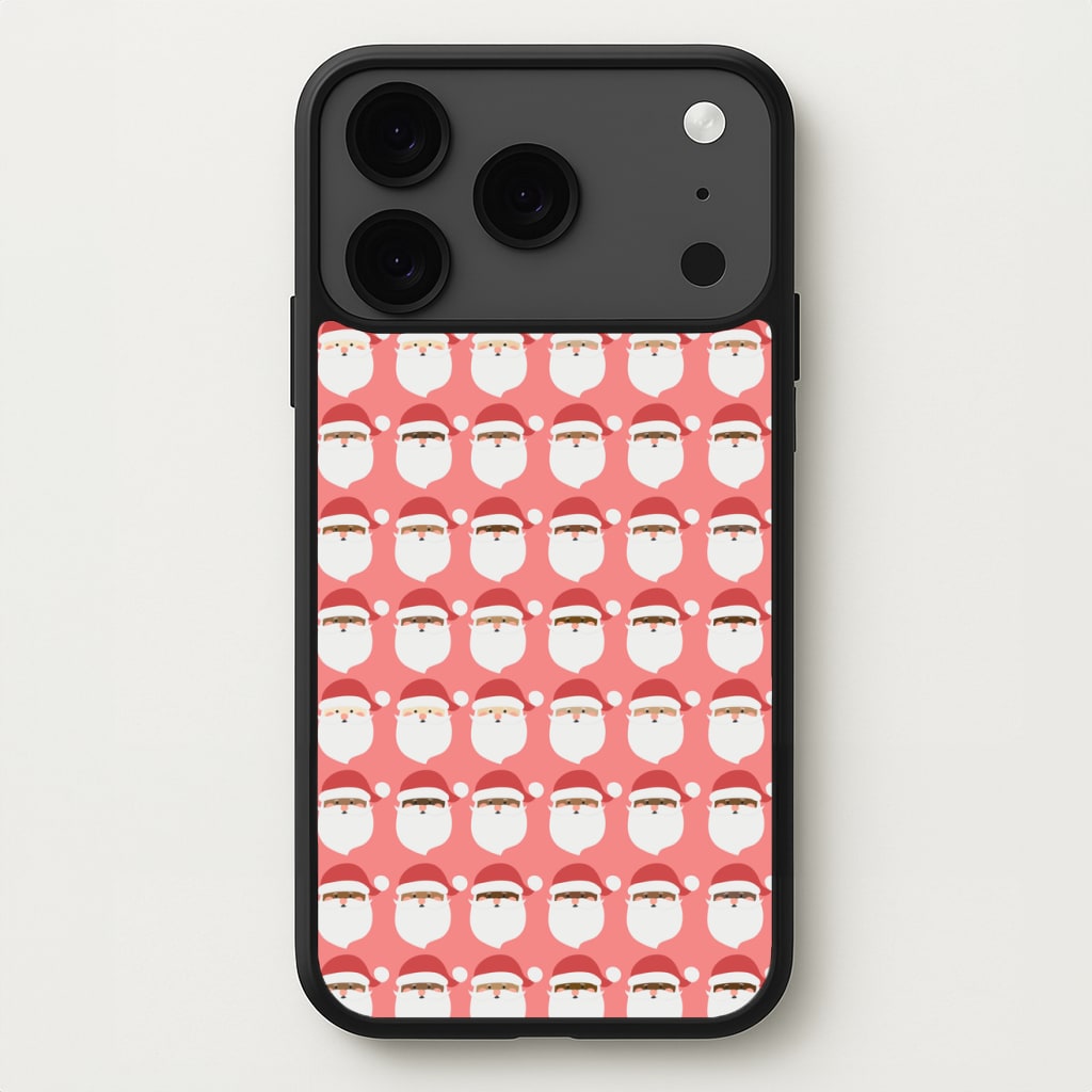 Santa Pattern - Christmas Patterns Phone Case for iPhone 17 Pro