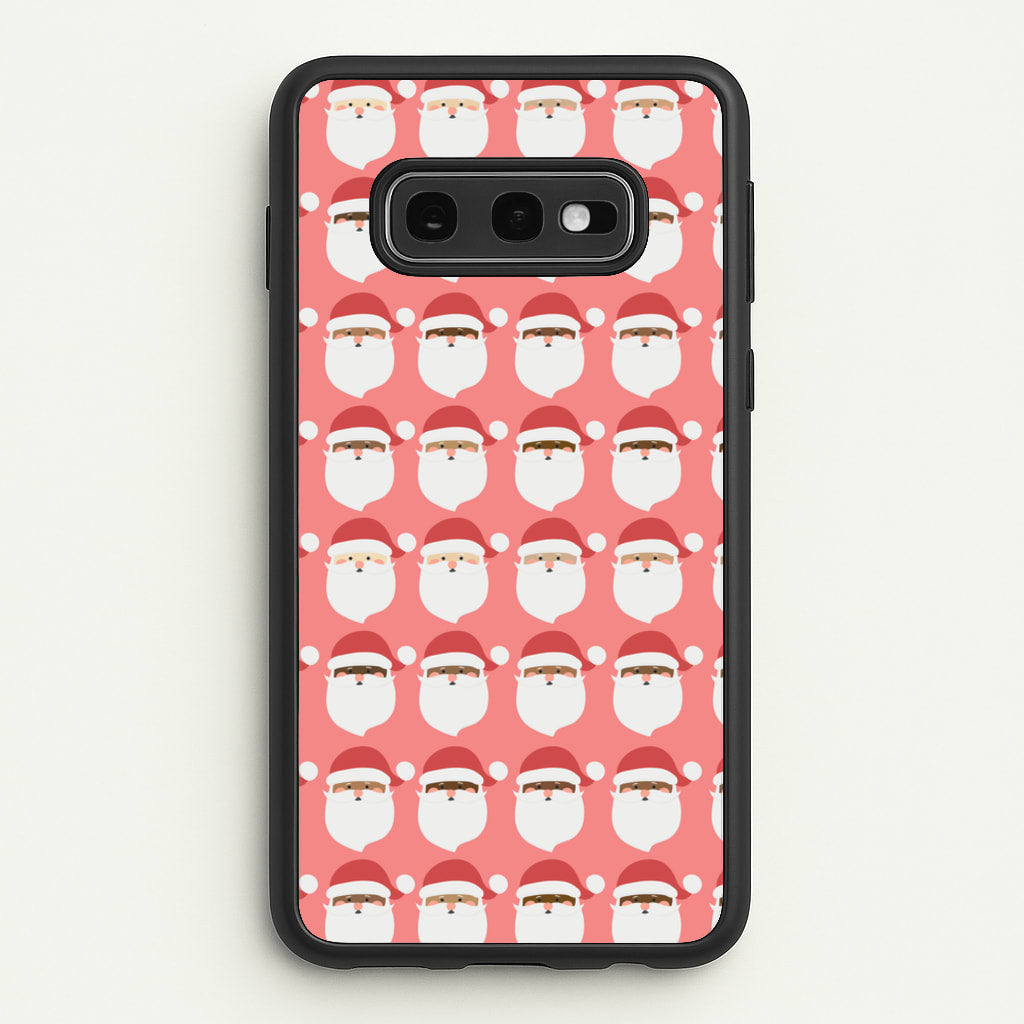 Santa Pattern - Christmas Patterns - Christmas Phone Case for Galaxy S10e
