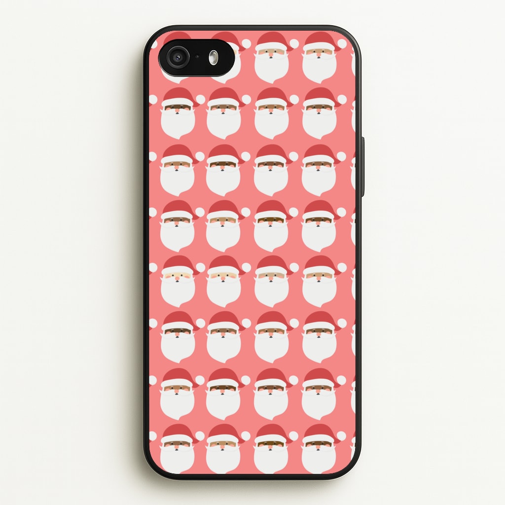 Santa Pattern - Christmas Patterns - Christmas Phone Case for iPhone 5 / 5s / SE 2016