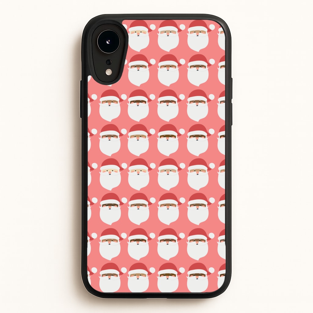 Santa Pattern - Christmas Patterns - Christmas Phone Case for iPhone XR