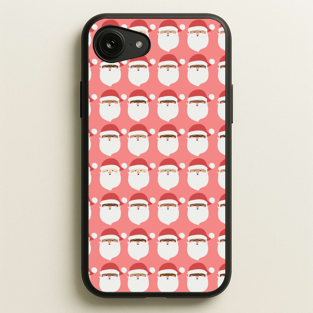 Santa Pattern - Christmas Patterns - Christmas Phone Case for iPhone 16e
