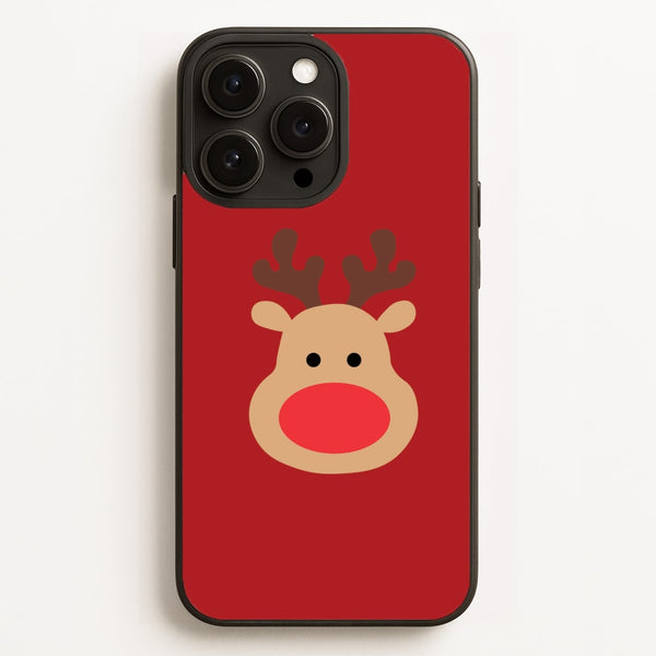 Rudolph Face - Christmas - Christmas Phone Case for iPhone 16 Pro Max