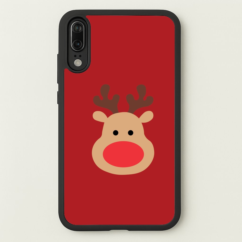 Rudolph Face - Christmas - Christmas Phone Case for Huawei P20