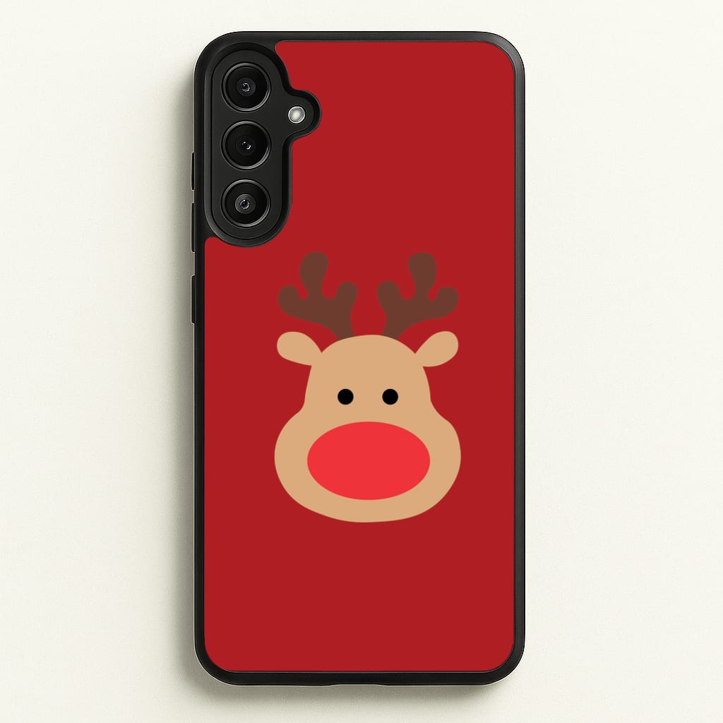 Rudolph Face - Christmas - Christmas Phone Case for Galaxy A34