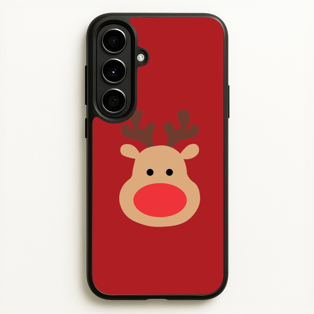 Rudolph Face - Christmas - Christmas Phone Case for Galaxy A56