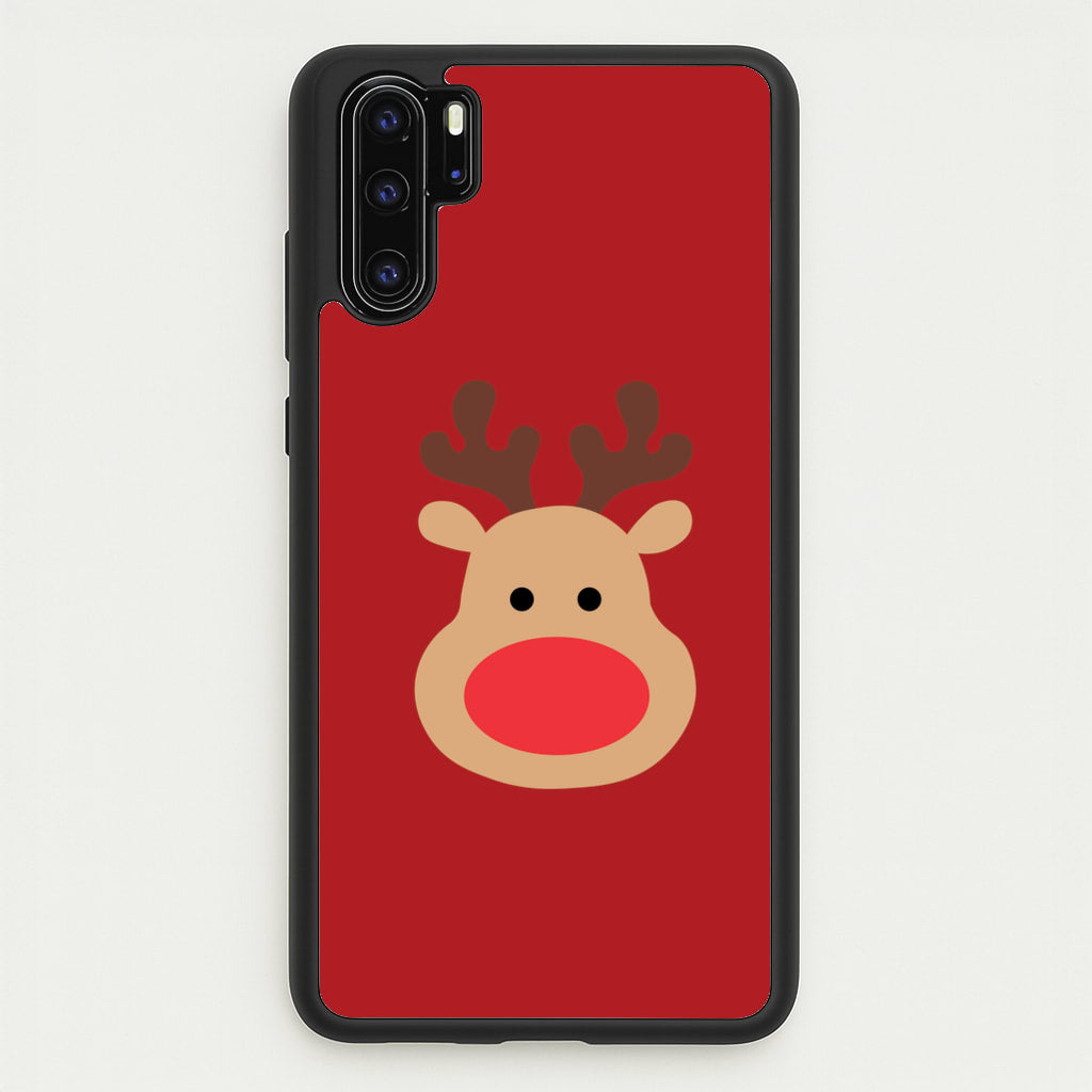Rudolph Face - Christmas - Christmas Phone Case for Huawei P30 Pro