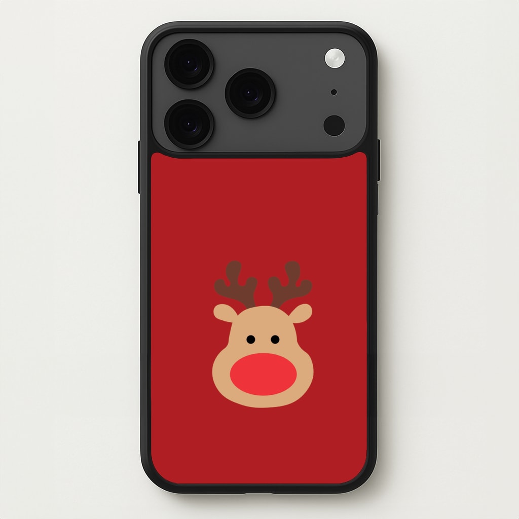 Rudolph Face - Christmas Phone Case for iPhone 17 Pro Max
