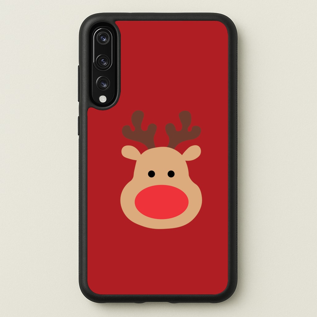 Rudolph Face - Christmas - Christmas Phone Case for Huawei P20 Pro