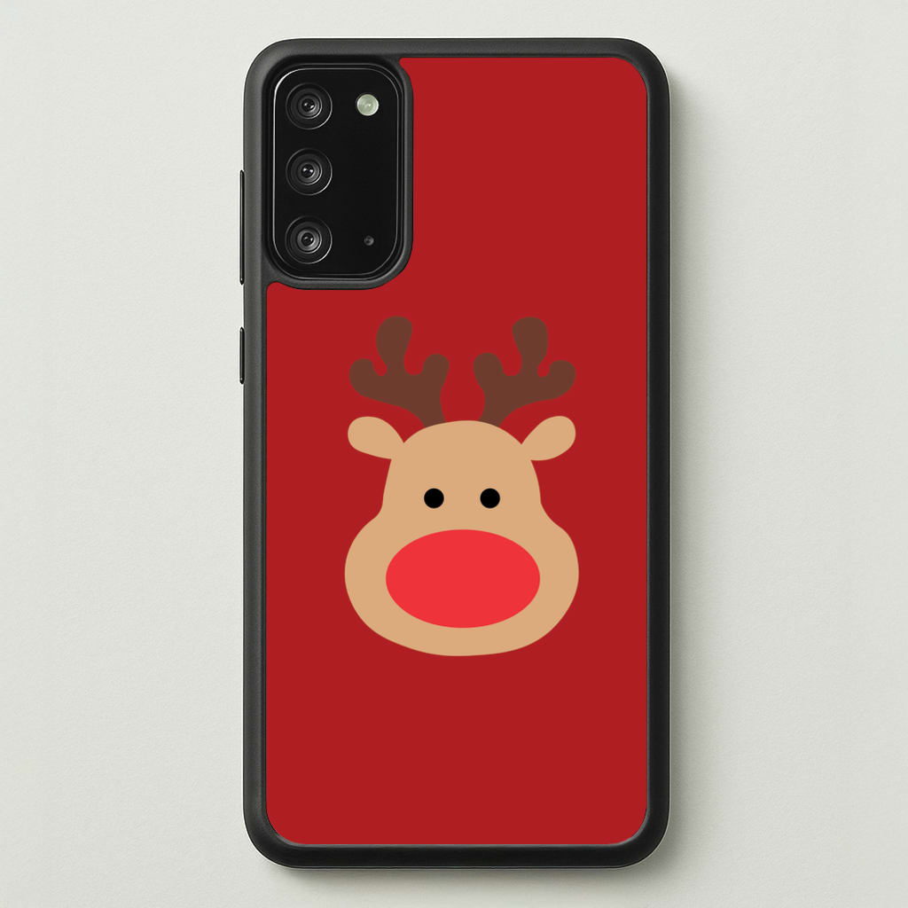 Rudolph Face - Christmas - Christmas Phone Case for Galaxy Note 20