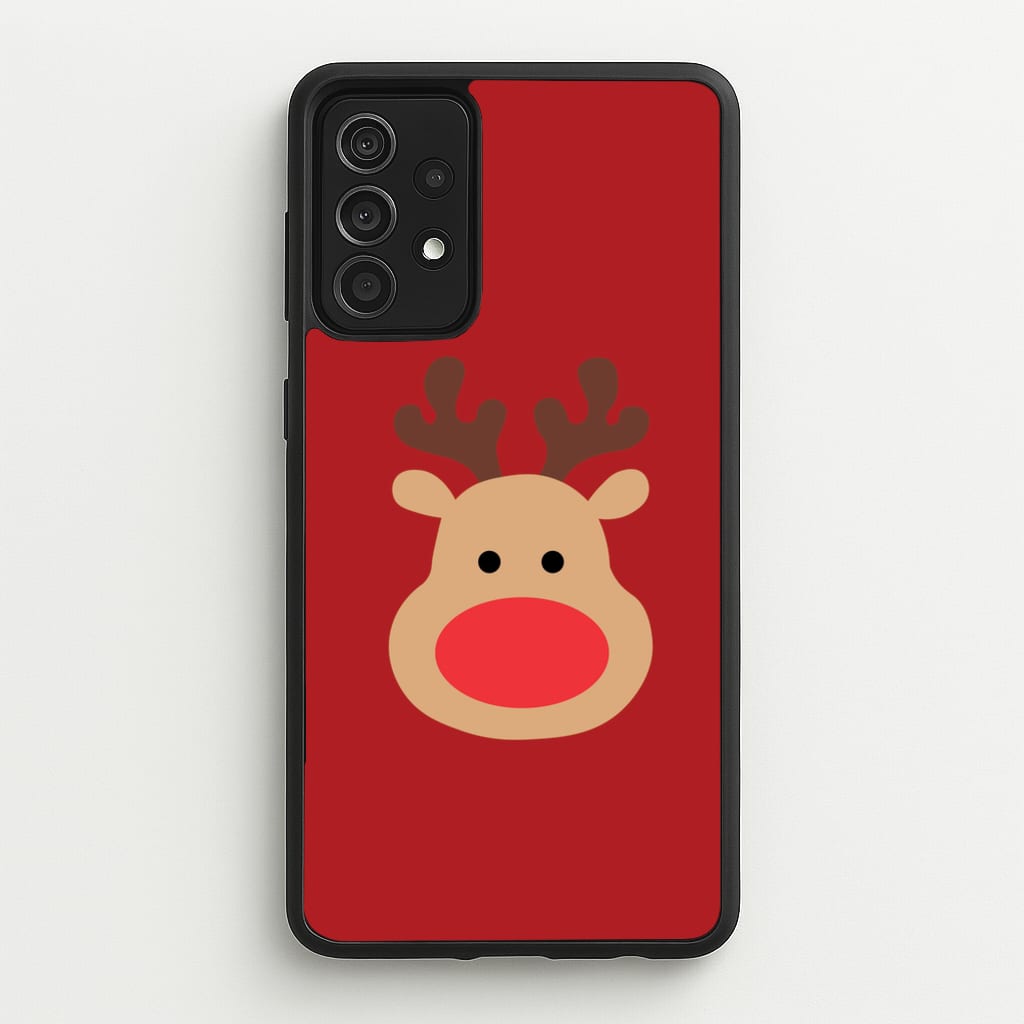 Rudolph Face - Christmas - Christmas Phone Case for Galaxy A52 / A52s