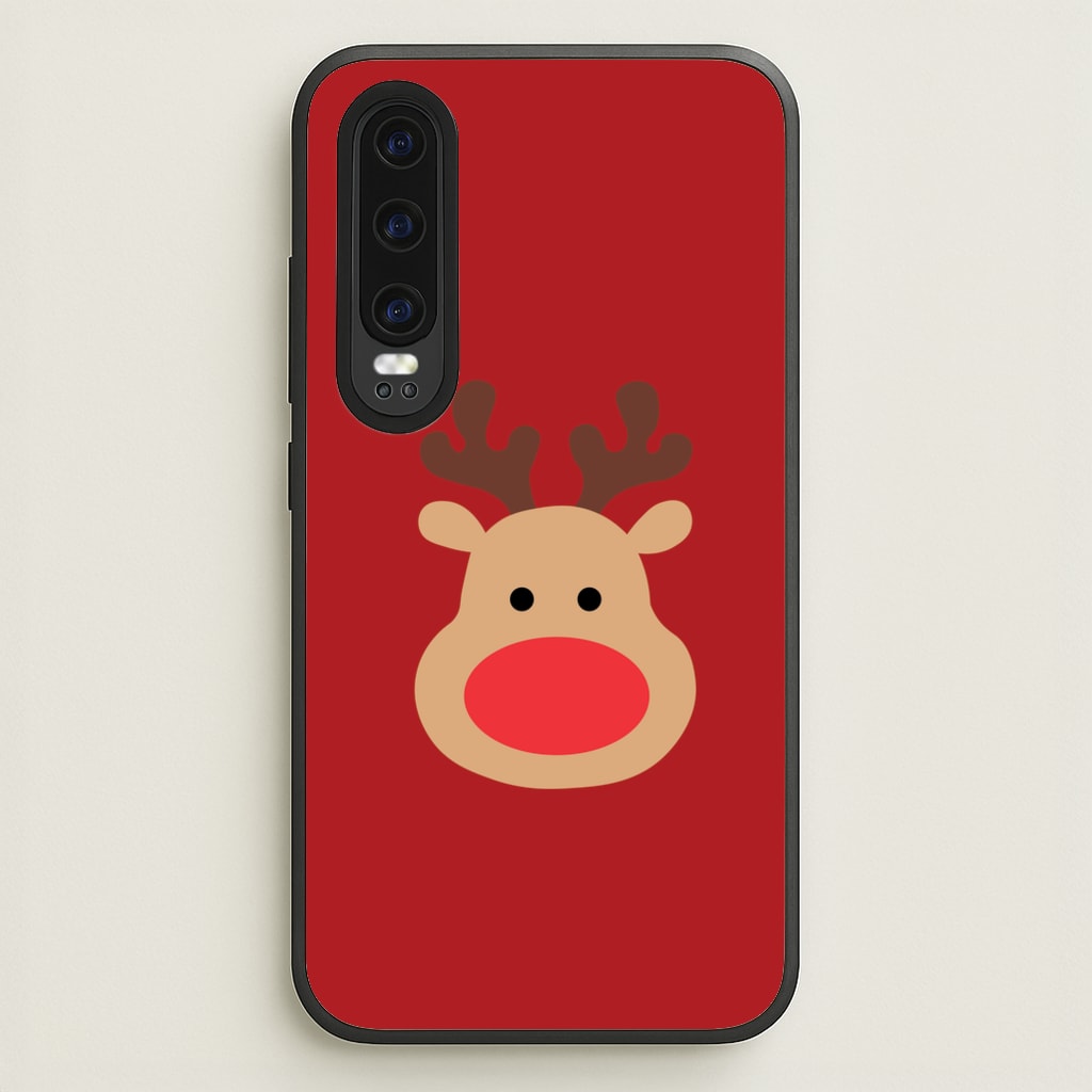 Rudolph Face - Christmas - Christmas Phone Case for Huawei P30