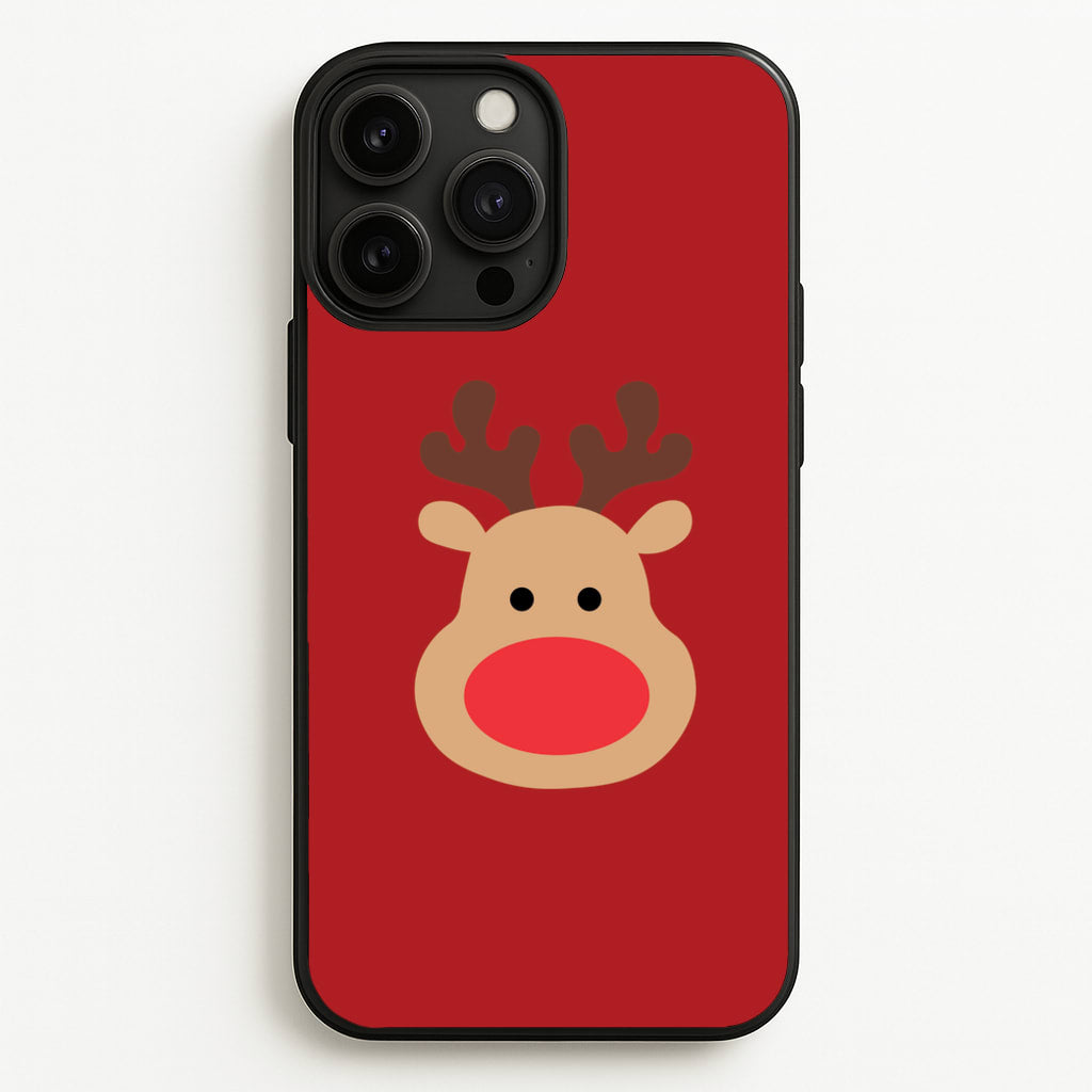Rudolph Face - Christmas - Christmas Phone Case for iPhone 13 Pro Max