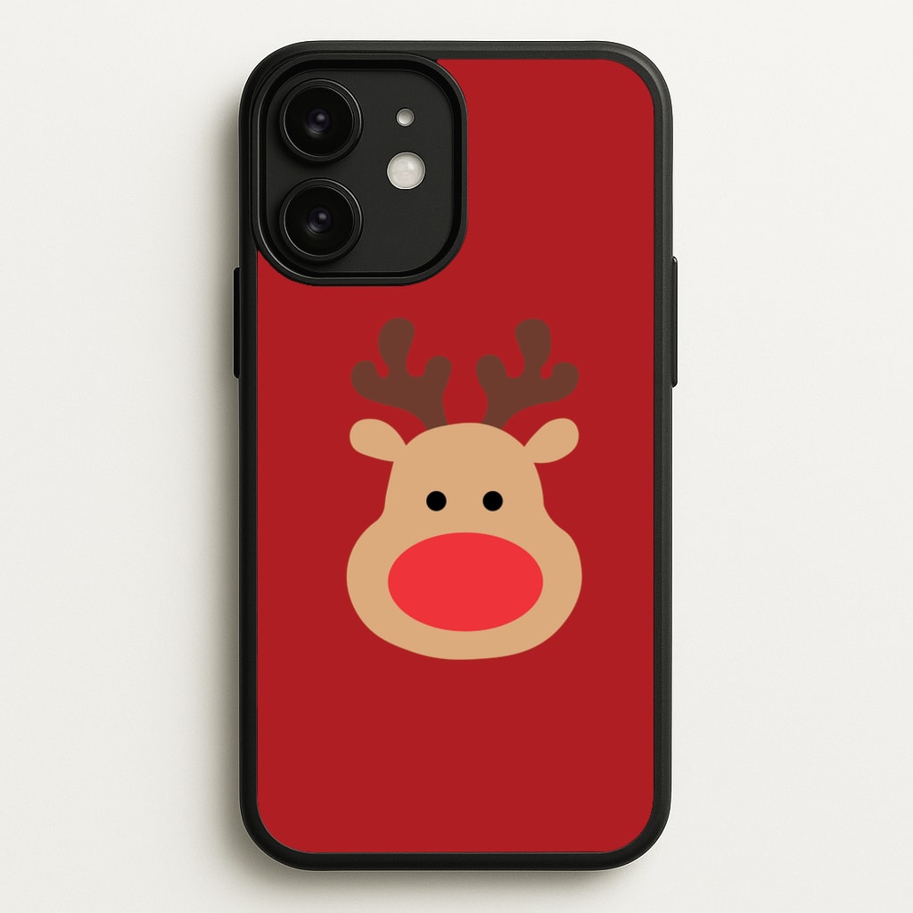 Rudolph Face - Christmas - Christmas Phone Case for iPhone 11