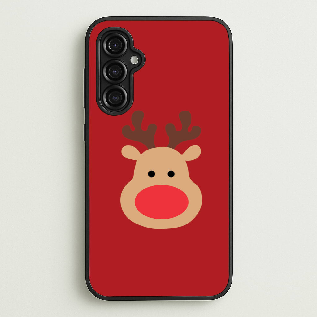 Rudolph Face - Christmas - Christmas Phone Case for Galaxy A14