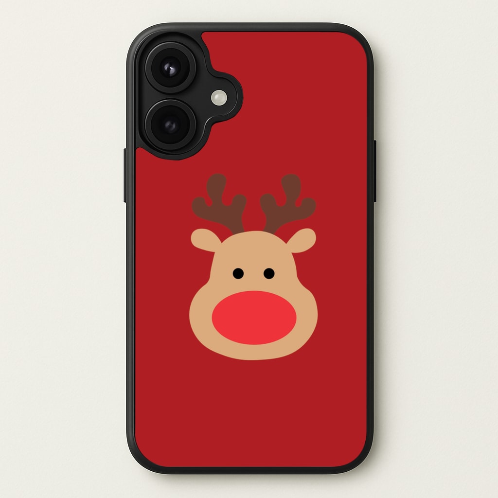 Rudolph Face - Christmas Phone Case