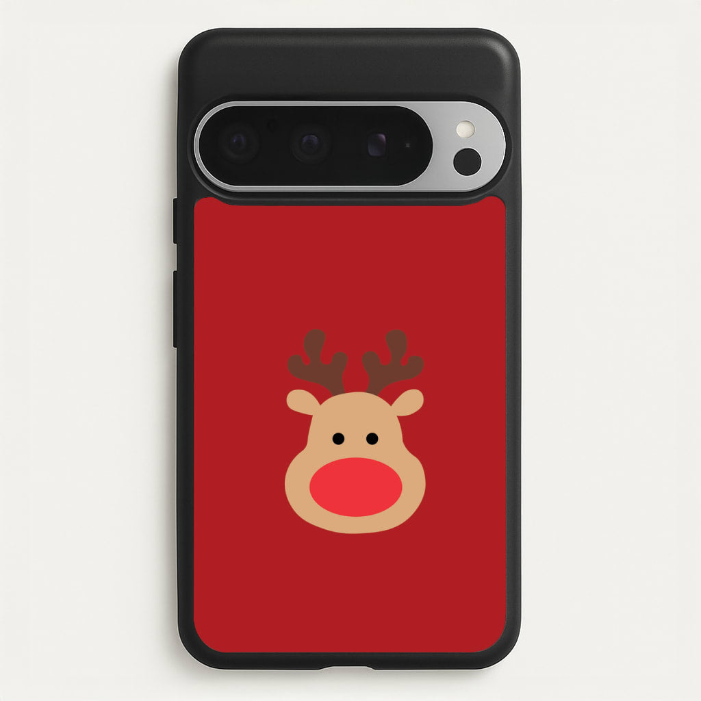 Rudolph Face - Christmas - Christmas Phone Case for Google Pixel 9 Pro XL