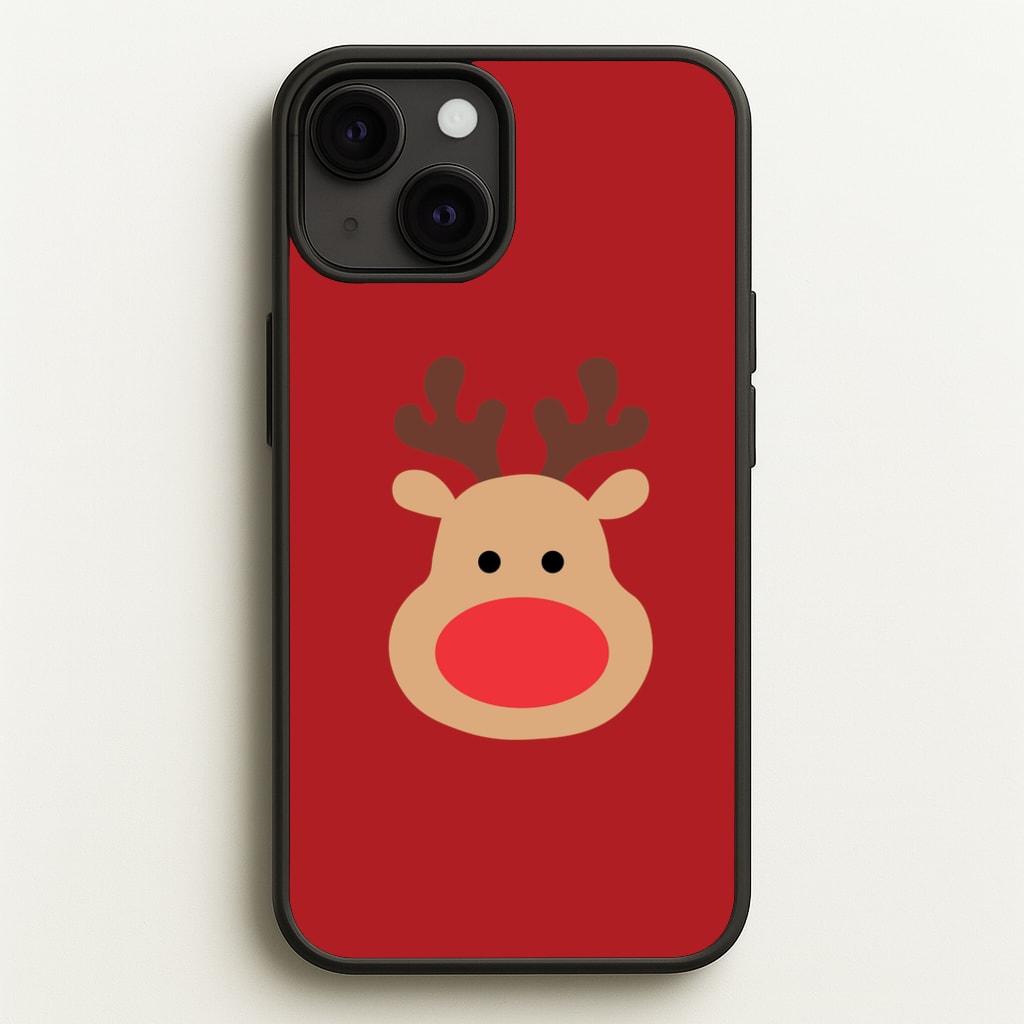 Rudolph Face - Christmas - Christmas Phone Case for iPhone 13 Mini