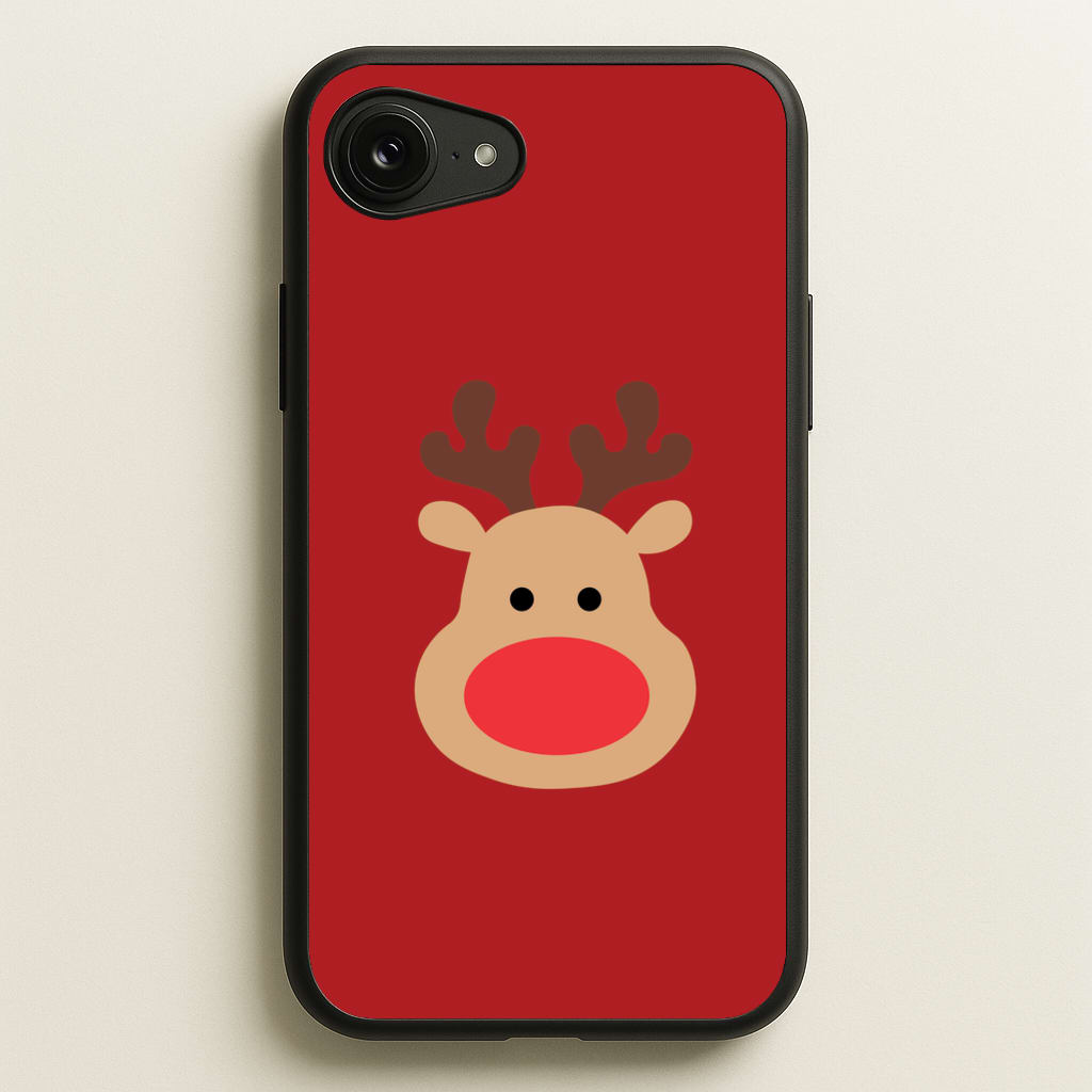 Rudolph Face - Christmas - Christmas Phone Case for iPhone 16e