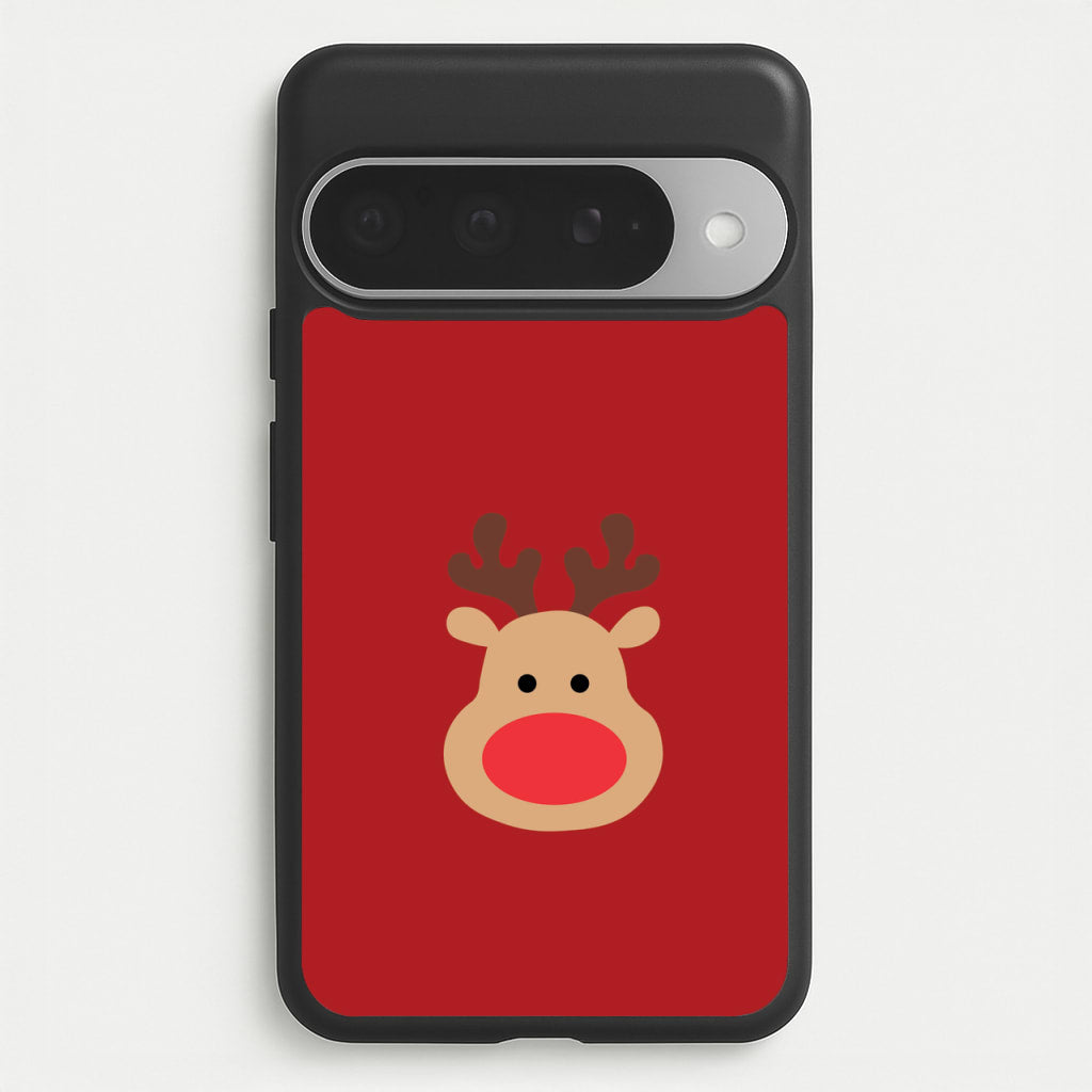 Rudolph Face - Christmas Phone Case for Google Pixel 10 Pro XL