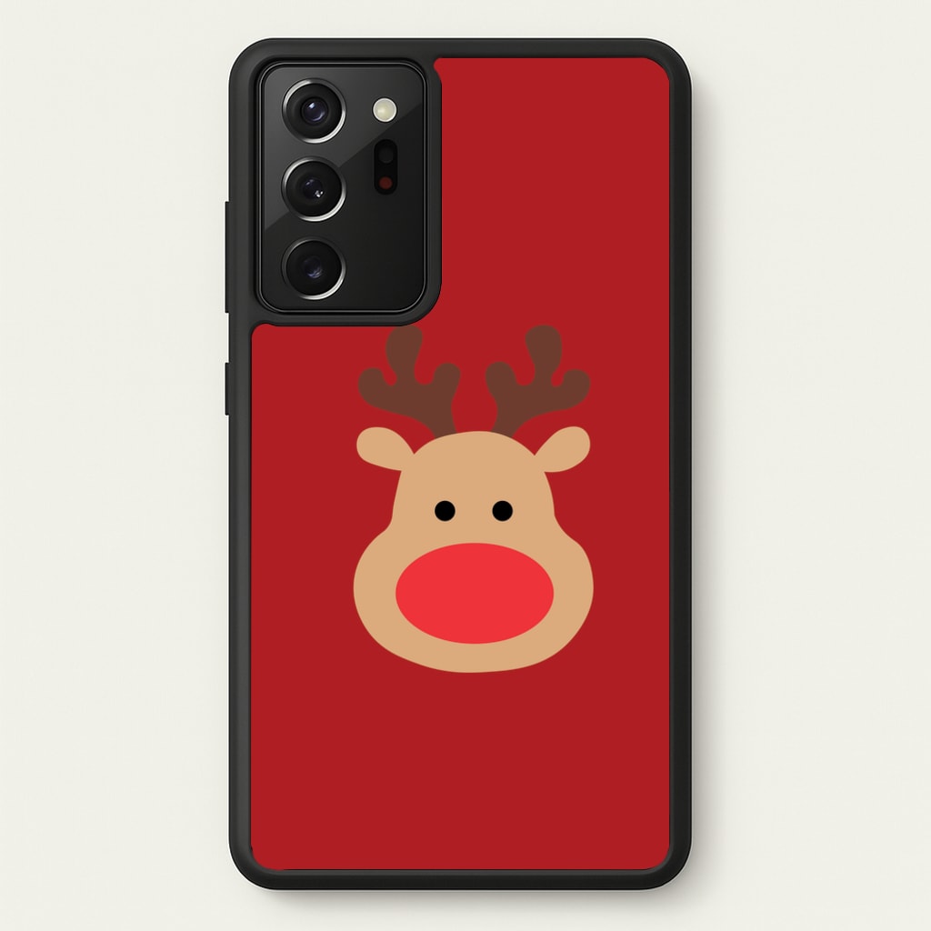 Rudolph Face - Christmas - Christmas Phone Case for Galaxy Note 20 Ultra