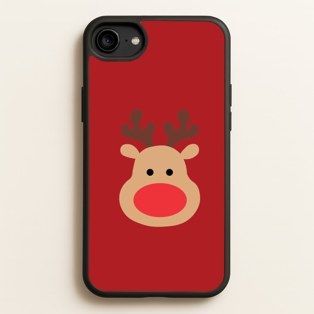 Rudolph Face - Christmas - Christmas Phone Case for iPhone 6 / 7 / 8 / SE