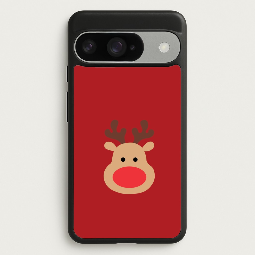 Rudolph Face - Christmas Phone Case for Google Pixel 10 / 10 Pro