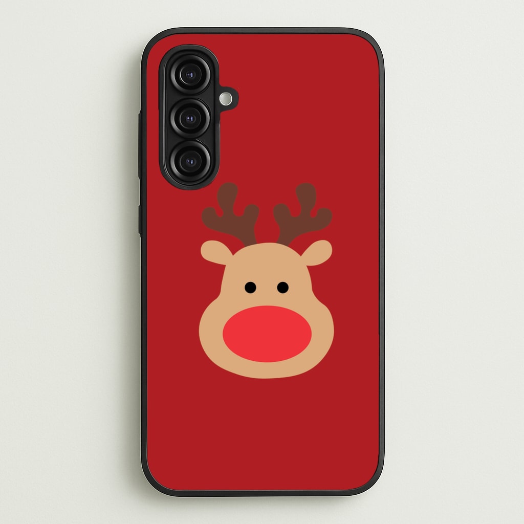 Rudolph Face - Christmas - Christmas Phone Case for Galaxy A16